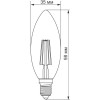 TITANUM LED Filament C37 4W E14 2200K бронза (TLFC3704142A) - зображення 3