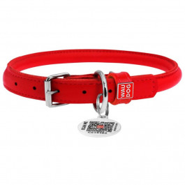 Collar Glamour круглый для собак с длинной шерстью 0.6x25-33см, красный (22413)