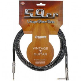   KLOTZ 59 VINTAGE PRO GUITAR CABLE ANGLED 3 M