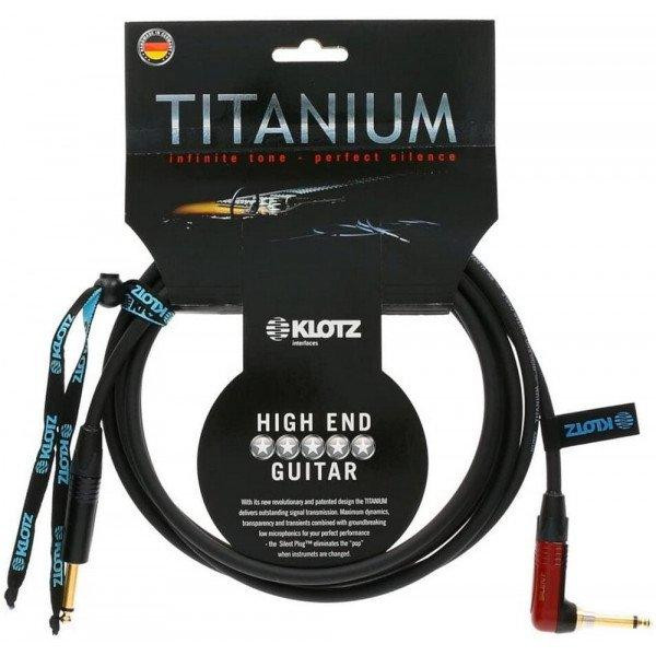 KLOTZ TITANIUM INSTRUMENT CABLE SILENTPLUG ANGLED 4.5 M - зображення 1