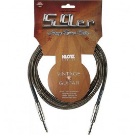   KLOTZ 59 VINTAGE PRO GUITAR CABLE ANGLED 6 M