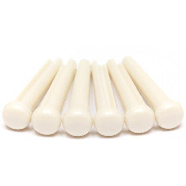 Graph Tech PP-1100-01 TUSQ Bridge Pins No Dot - White 6 Pcs - зображення 1