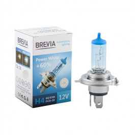   Brevia H4 Power White 12V 60/55W P43t 4300K (12040PWC)