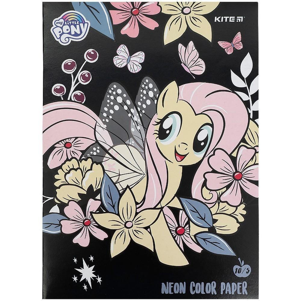 Kite Комплект бумаги цветной неоновой  My Little Pony 5 шт А4 LP21-252_5pcs - зображення 1