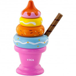 Viga Toys Мороженое с фруктами: Клубничка (51321)