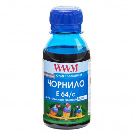   WWM Чернила для Epson L100/ 1300/ 210/ 300/ 350/ 355/ 550/ 555 100г Cyan (E64/C-2)