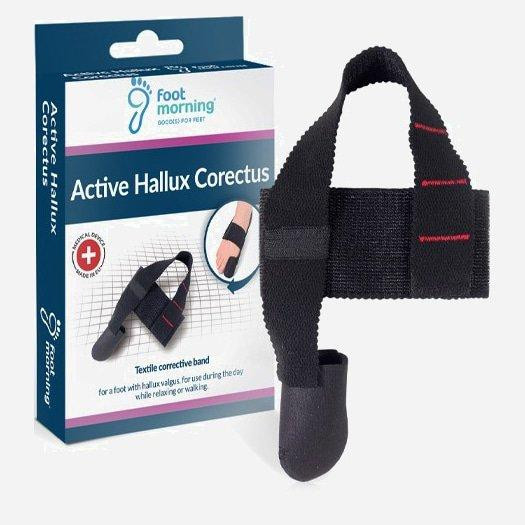 Foot Morning Текстильна коригувальна пов'язка  Active Hallux Corectus 103_2010 One Size Чорна - зображення 1