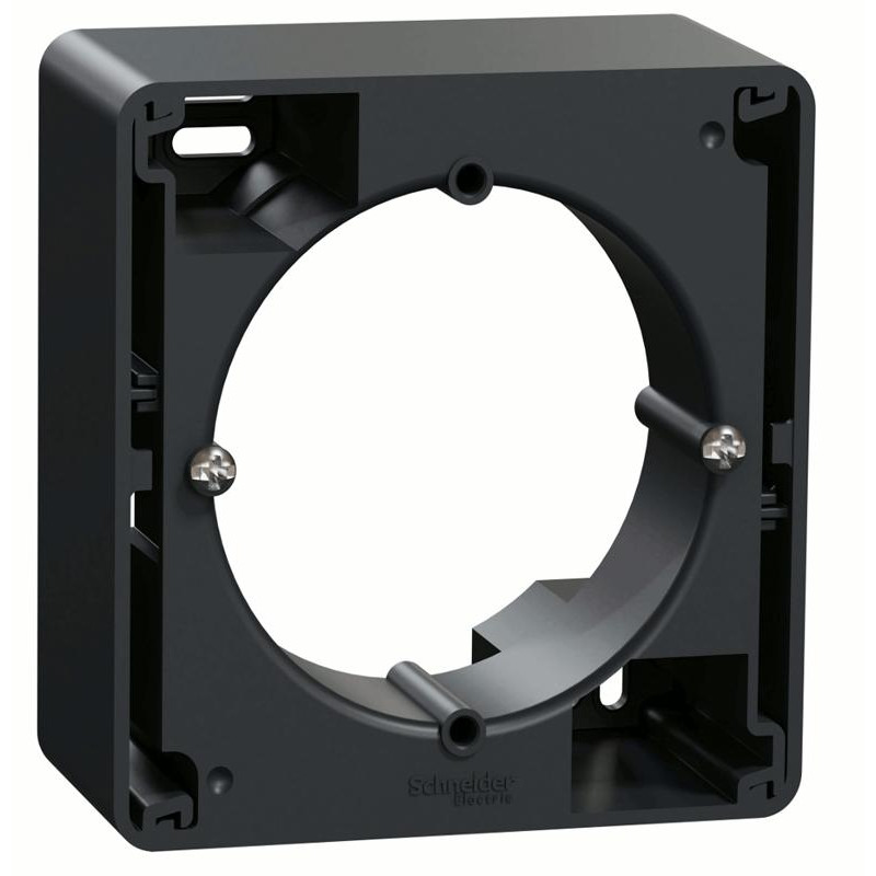 Schneider Electric Коробка для накладного монтажу 1-пост  Sedna Design SDD114901 Чорний - зображення 1