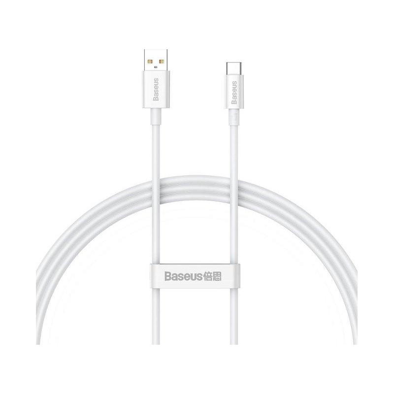 Baseus Superior Series USB Cable to USB-C Fast Charging Data 100W 1m White (P10320102214-01) - зображення 1