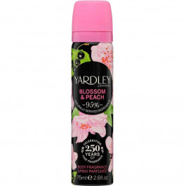   Yardley Парфюмированный дезодорант для женщин  Blossom & Peach Deodorising Body Spray 75 мл (5056179301528)