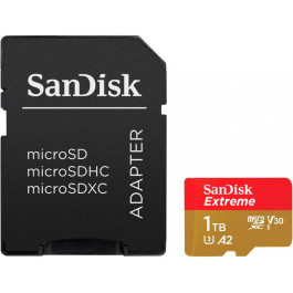 SanDisk 1 TB microSDXC UHS-I U3 V30 A2 Extreme (SDSQXAV-1T00-GN6MA)