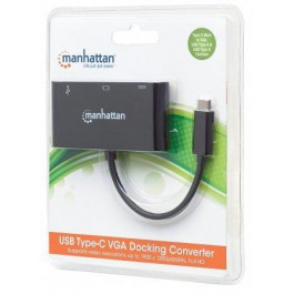   Manhattan SuperSpeed USB-C VGA Docking Converter (152044)