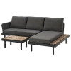 IKEA REVSKAR Комплект меблів 3-місний вуличний антрацит/Froson/Duvholmen темно-сірий (195.446.24) - зображення 1