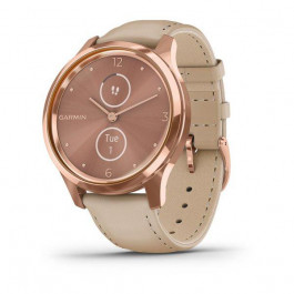 Garmin vivomove Luxe Rose Gold-Beige Leather (010-02241-21)