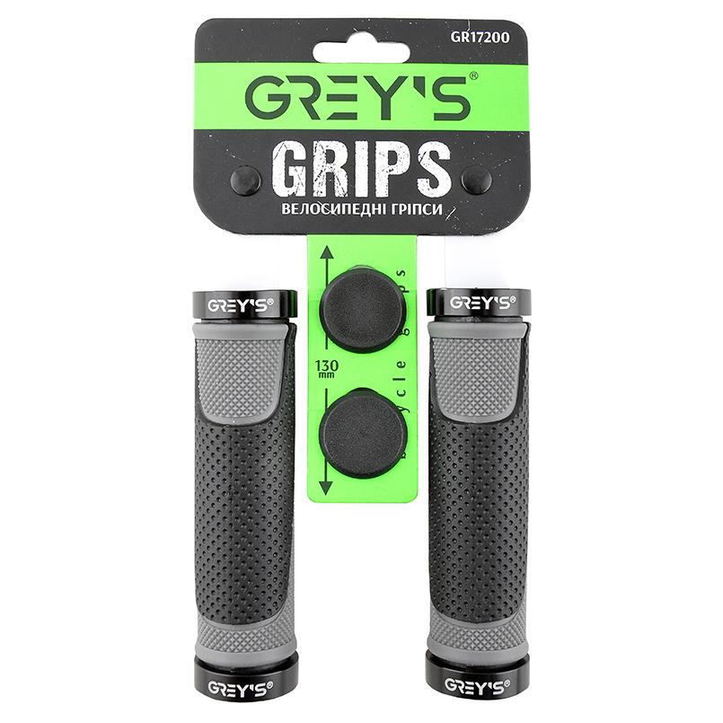 Grey's Гріпси  з гумовим покриттям 2 шт 130 мм Black (GR17200) - зображення 1