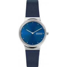   Skagen Freja Two-Hand Ocean Blue Stainless Steel Mesh SKW3018