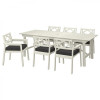 IKEA BONDHOLMEN Стіл + 6 стільців з підлокітниками, антрацит (795.512.49) - зображення 1