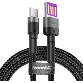 Baseus Cafule HW Quick Charging Data cable For Type-C 40W 1m Gray Black (CATKLF-PG1)