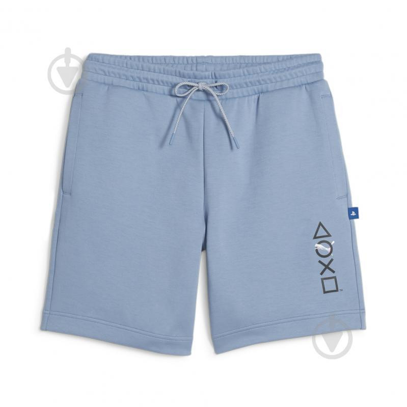 PUMA Блакитні чоловічі шорти  X PLAYSTATION Shorts 8" DK 624691/20 - зображення 1