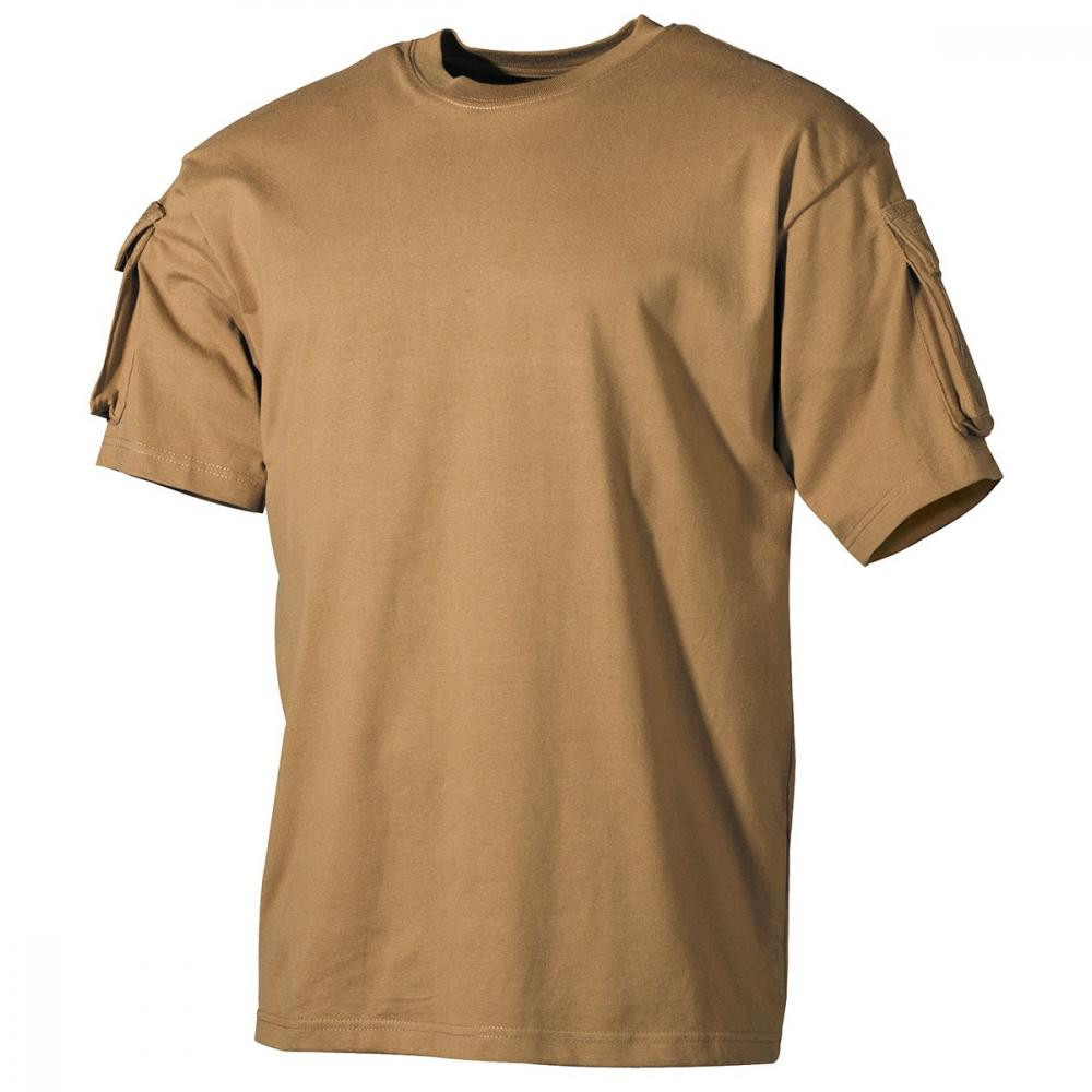 MFH Футболка T-shirt  з кишенями - Coyote XL - зображення 1