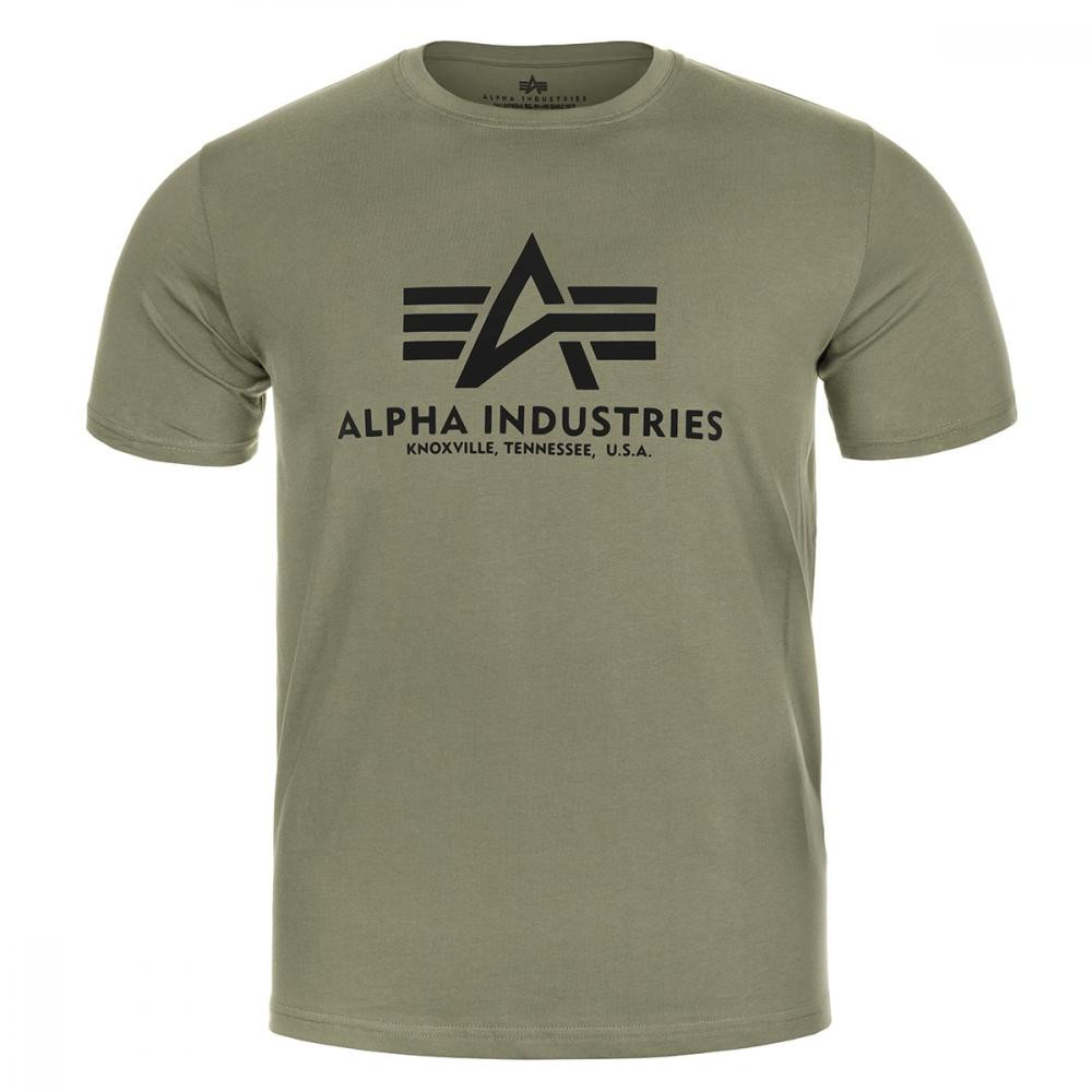 Alpha Industries Футболка T-Shirt  Basic - Black/Olive - зображення 1