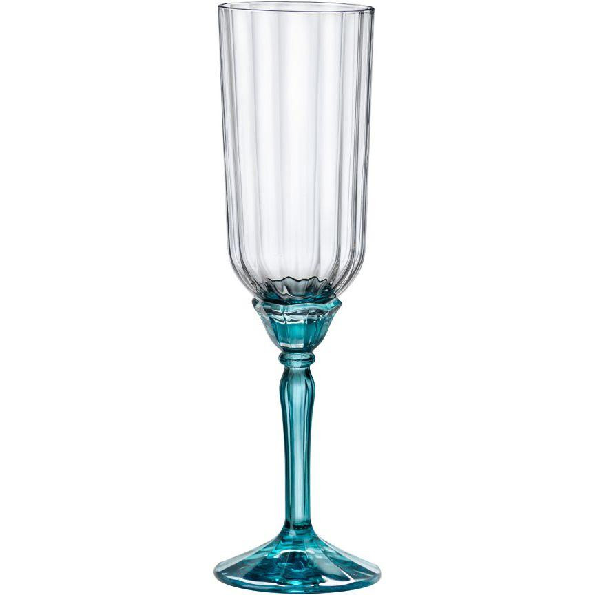 Bormioli Rocco Келих для шампанського  Florian lucent blue, 210 мл, прозорий з блакитним (199421BCG021990) - зображення 1