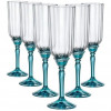Bormioli Rocco Келих для шампанського  Florian lucent blue, 210 мл, прозорий з блакитним (199421BCG021990) - зображення 3