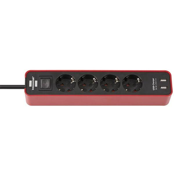 Brennenstuhl Ecolor: 2 USB порти - 5V / 2100 mA, 16 А, 3500 Вт, 3х1,5мм2 (1153240076) - зображення 1