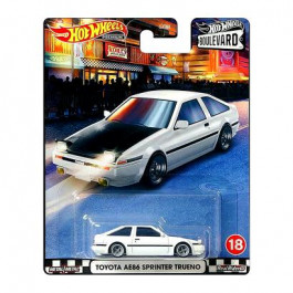   Hot Wheels Toyota AE86 Sprinter Trueno Boulevard 1:64 GJR77 White