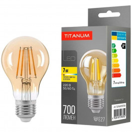TITANUM LED Filament A60 7W E27 2200K бронза (TLFA6007272A)