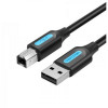 Vention USB-A to USB-B 1m Black (COQBF) - зображення 1