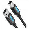 Vention USB-A to USB-B 1m Black (COQBF) - зображення 2