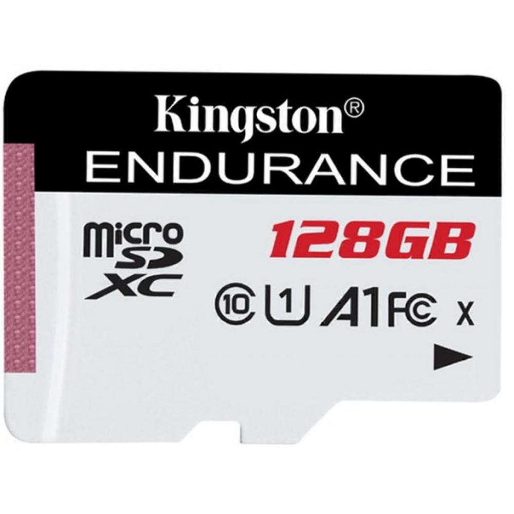 Kingston 128 GB microSDXC Class 10 UHS-I A1 Endurance + SD Adapter SDCE/128GB - зображення 1
