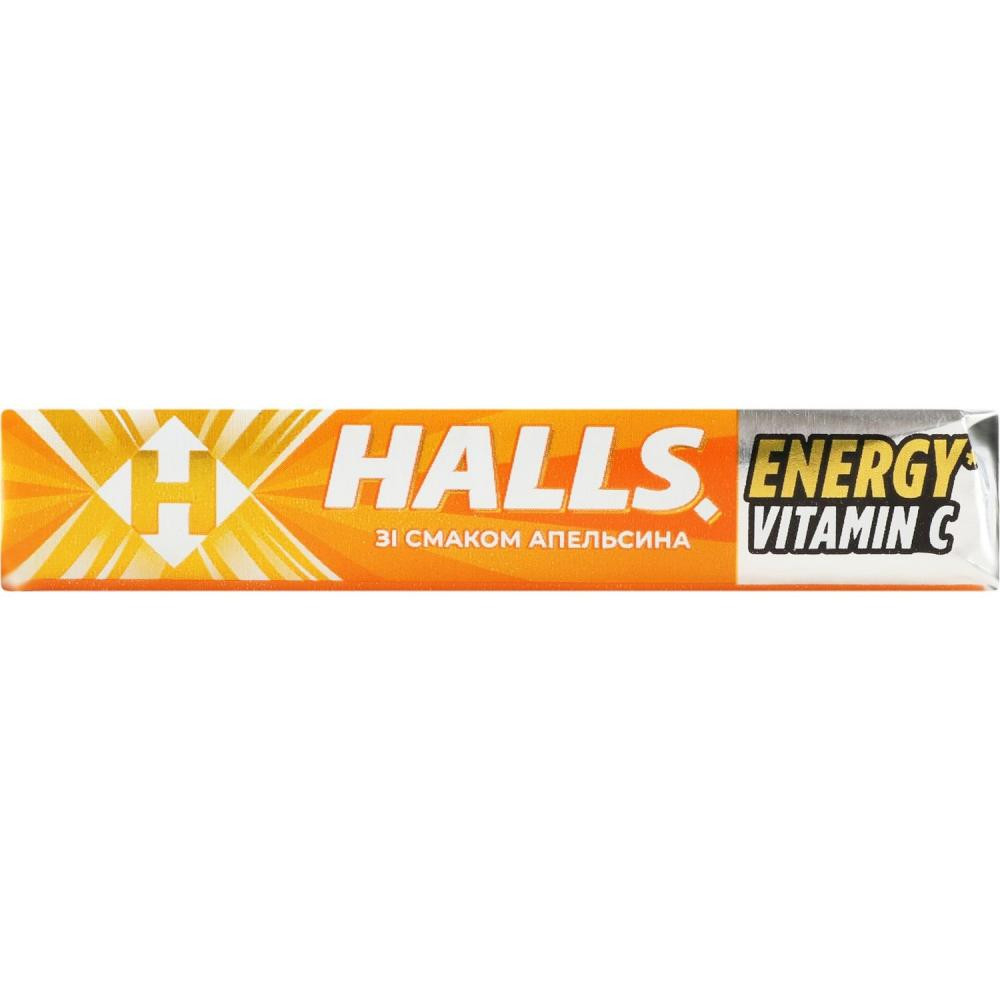 Halls Льодяники  зі смаком апельсина, 25,2 г (921637) (7622201641153) - зображення 1