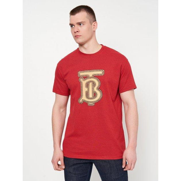 BURBERRY Чоловіча футболка  11115.4 S 44 Бордова - зображення 1