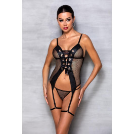   Passion Корсет та стрінги чорний S/M BETH CORSET -