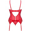 Obsessive Комплект  Ingridia corset (Червоний, XL/XXL) (100417) - зображення 6