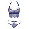 Obsessive Комплект  Flowlace set (Синій, L/XL) (85849) - зображення 3