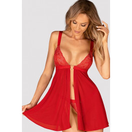   Obsessive Комплект  Elianes babydoll (Червоний, XL/XXL) (101300)