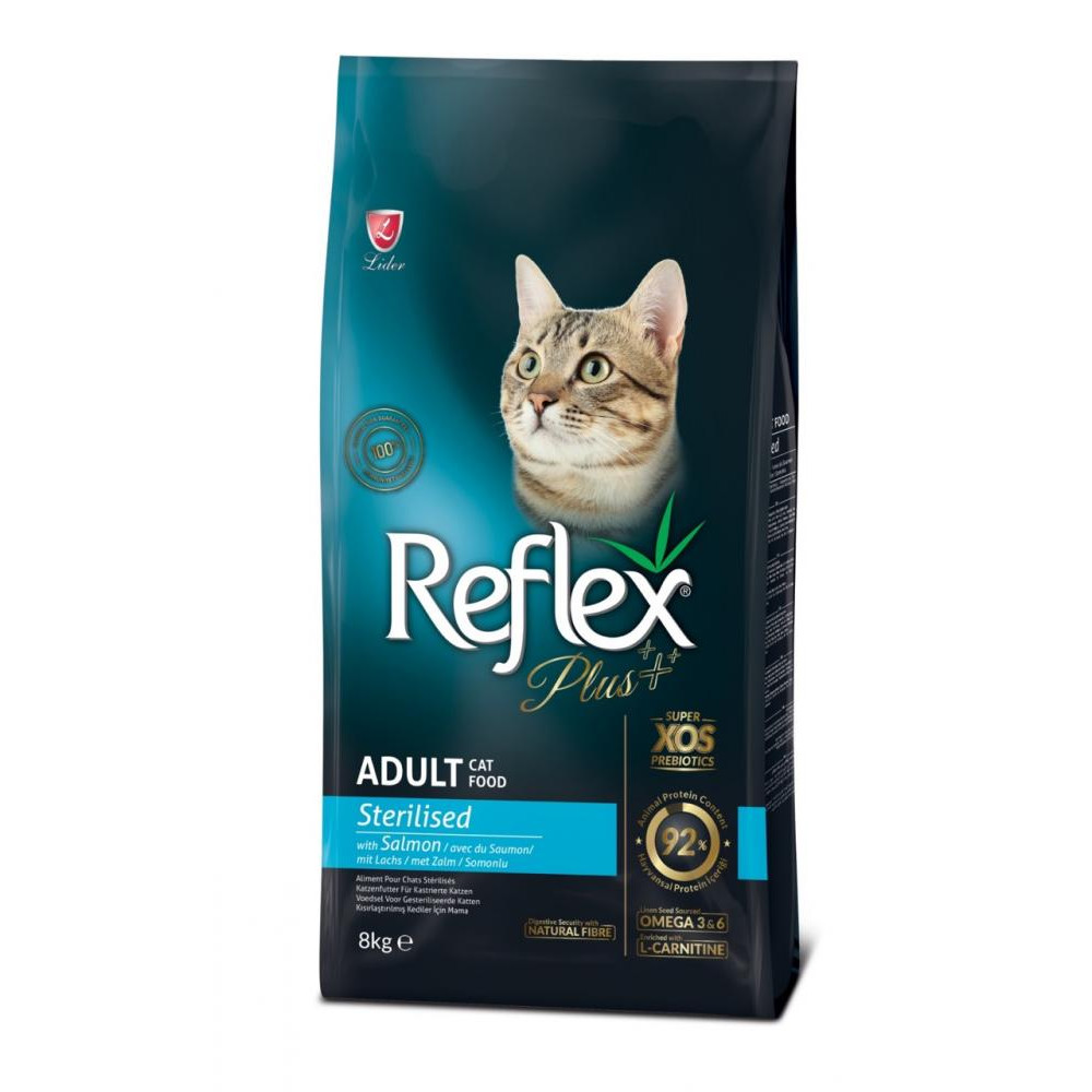 Reflex Plus Adult Cat Sterilised Salmon 8 кг RFX-328 - зображення 1