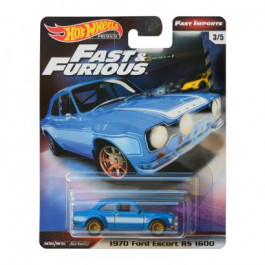 Hot Wheels 1970 Ford Escort RS 1600 Fast & Furious GBW80 Blue