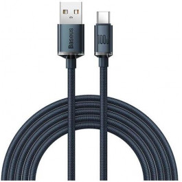 Baseus Crystal Shine Series Fast Charging Data Cable USB to Type-C 100W 2m Black (CAJY000501)