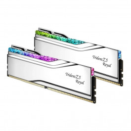   G.Skill 32 GB (2x16GB) DDR5 6400 MHz Trident Z5 Royal Silver (F5-6400J3239G16GX2-TR5S)