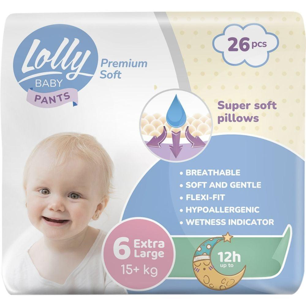 Lolly baby Premium Soft Extra Large 6, 26 шт - зображення 1