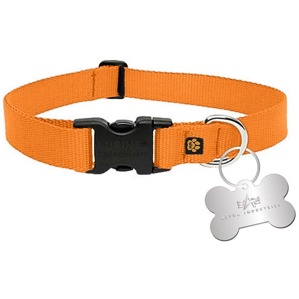 Alpha Industries Нашийник для собаки  Basic Dog-Tag Collar - Orange (116927/429 XS) - зображення 1