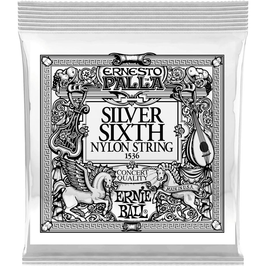 Ernie Ball Струна P01536 Silver 6th Ernesto Palla Nylon Classical Guitar String .042 - зображення 1