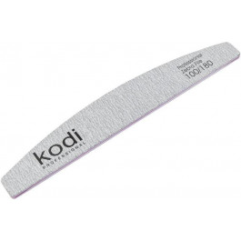 Kodi Professional Пилочка для нігтів  №127 у формі Півмісяць 100/180 світло-сірий бічні елементи: фіолетові 178x28x4 м