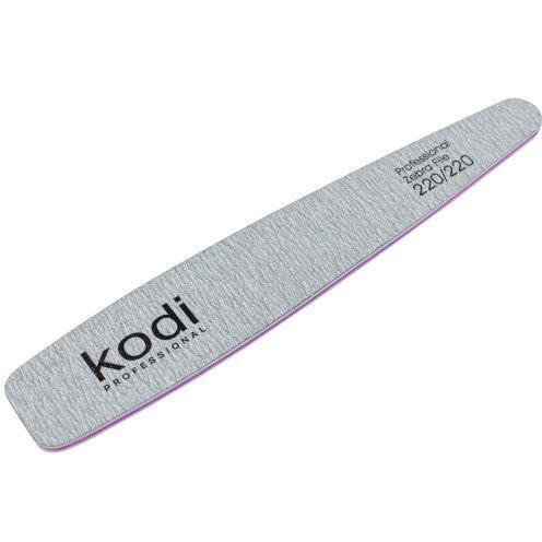 Kodi Professional Пилки  №115 конічної форми 220/220 сірий бічні елементи: фіолетові 178x32x4 мм (20099329) (ROZ640022 - зображення 1