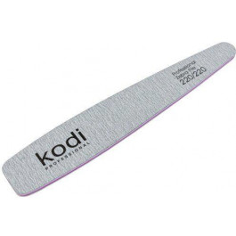 Kodi Professional Пилки  №115 конічної форми 220/220 сірий бічні елементи: фіолетові 178x32x4 мм (20099329) (ROZ640022