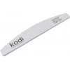 Kodi Professional Пилочка для нігтів  №129 у формі Півмісяць 100/150 світло-сірий бічні елементи: фіолетові 178x28x4 м - зображення 1